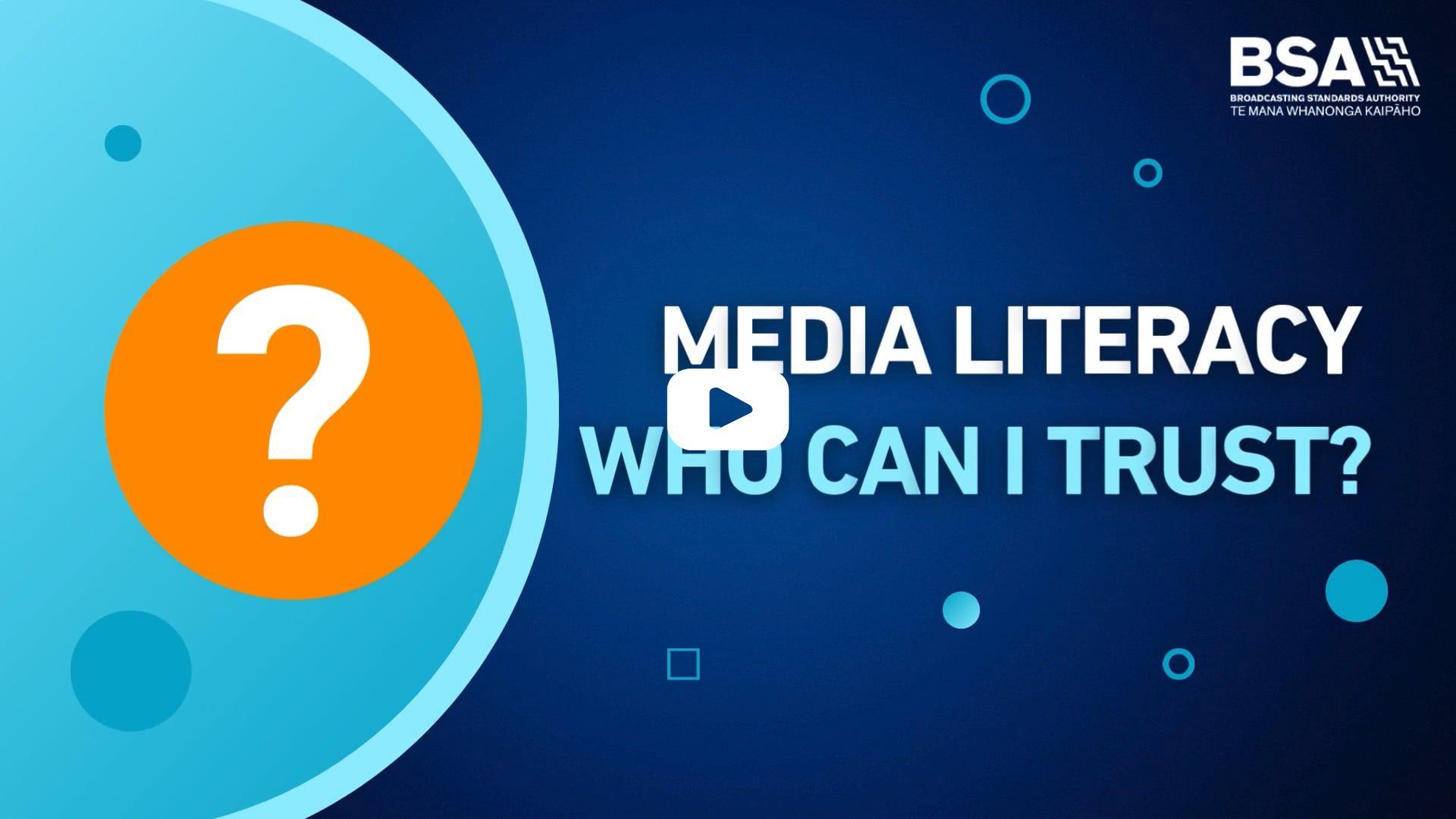 Link to Media literacy: who can I trust? video