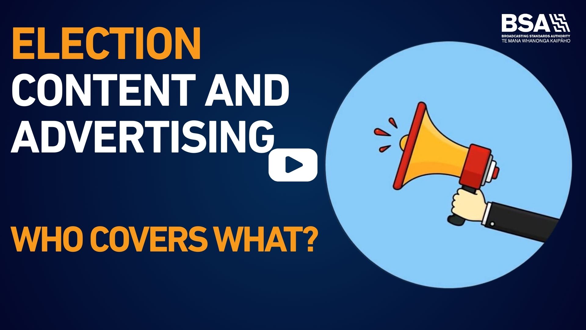 Link to Elections - Who covers what video