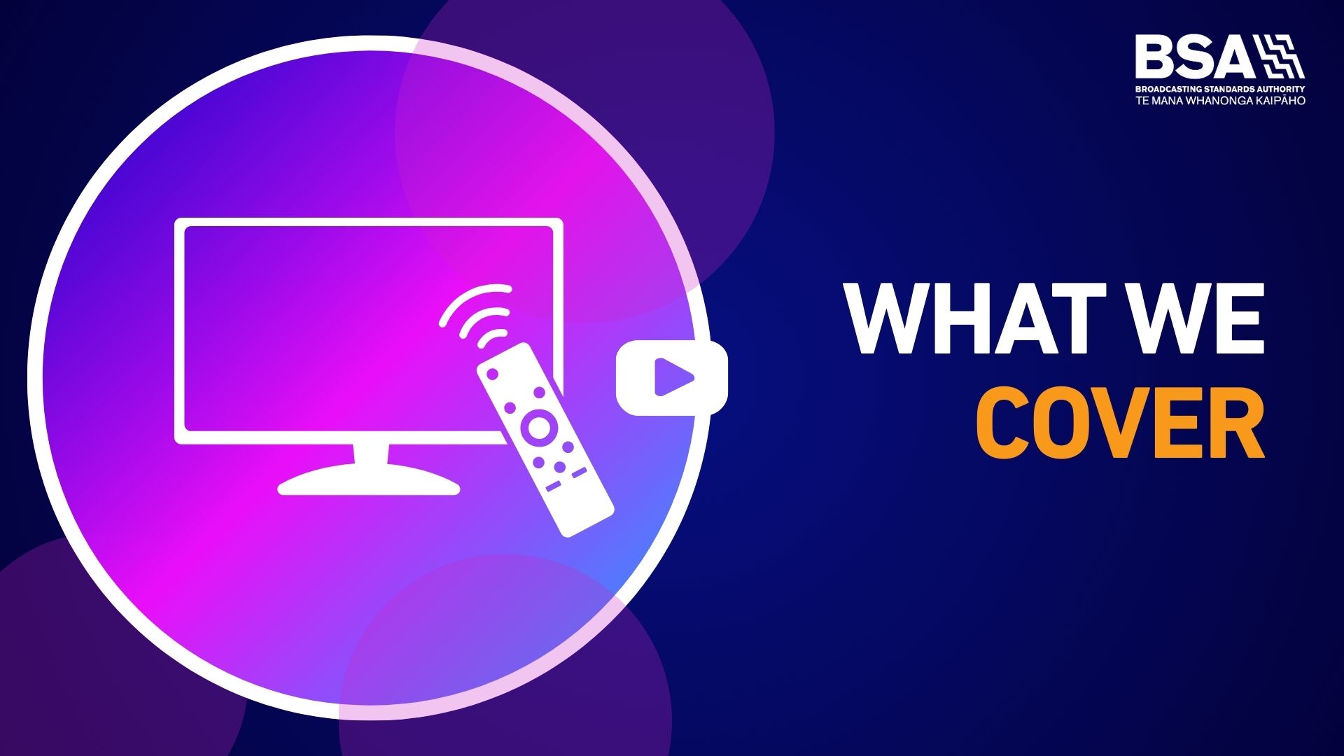 Link to What we cover video